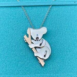 NEW Tiffany & Co. Save the Wild Koala Necklace Limited edition Rose gold 18k 925